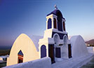Grèce, Santorini, Oia, chapelle.